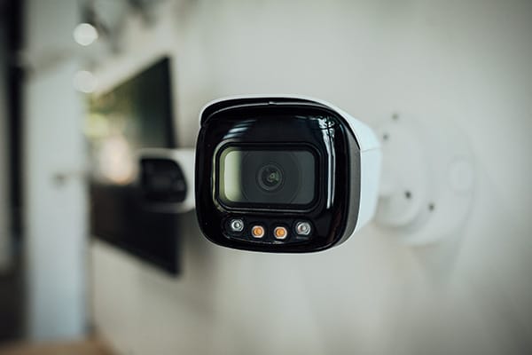 Indoor Überwachungskamera an einer Wand